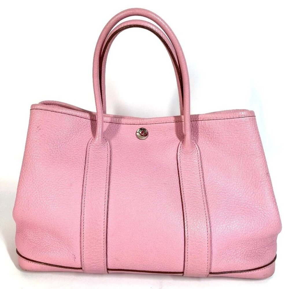 HERMES Garden Party TPM Hand Bag Tote Bag Negonda Rose Confetti pink